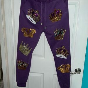 Queen of Sparkles Crown Joggers